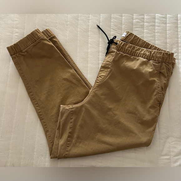 Old Navy Modern Jogger Mens size XXL Tall Built in Flex Stretch Tan Khaki - Picture 11 of 13